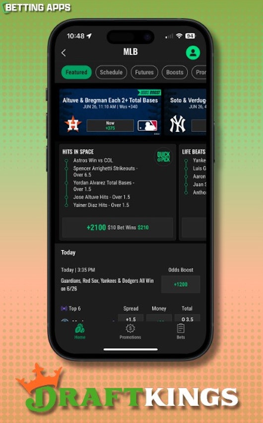 Draft Kings Phone App Mockup