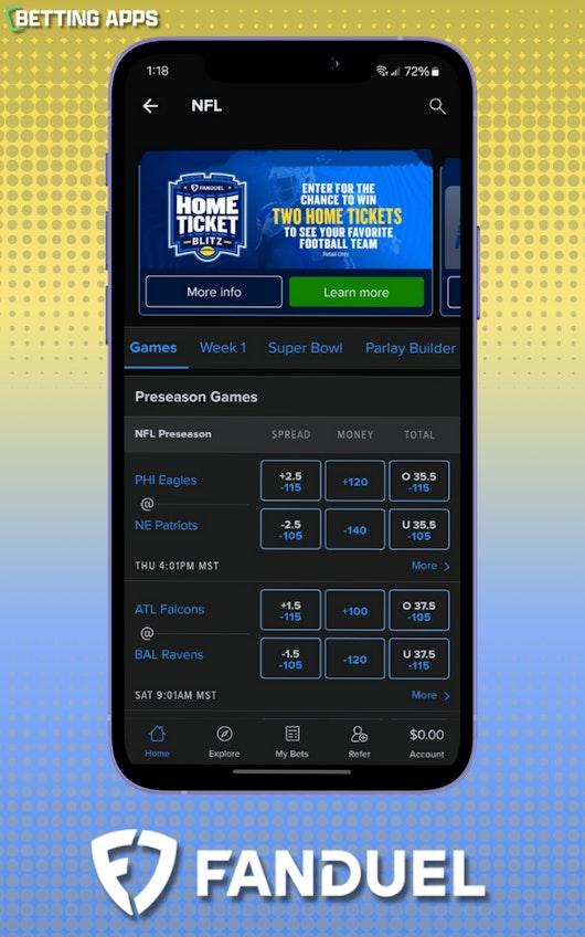 Fan Duel Football Mockup