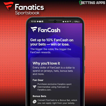 Fanatics Sportsbook FanCash screen