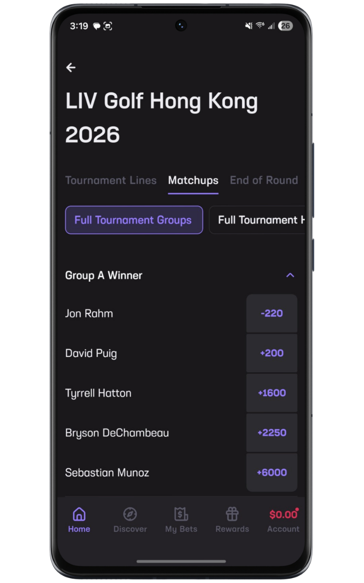 Hard Rock Bet LIV Golf