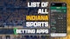 List of all Indiana Sports Betting Apps