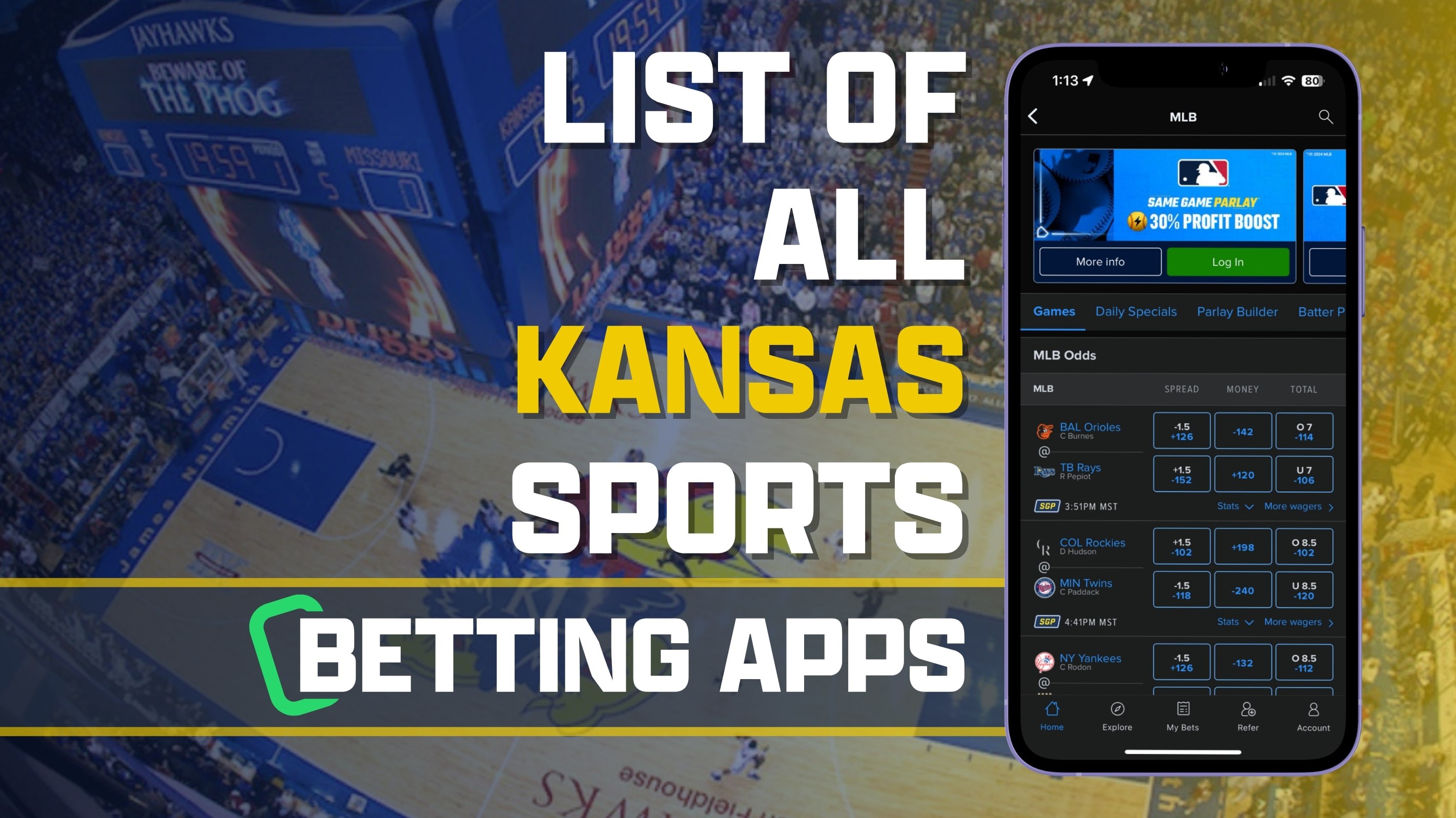 List of All Kansas Sports Betting Apps