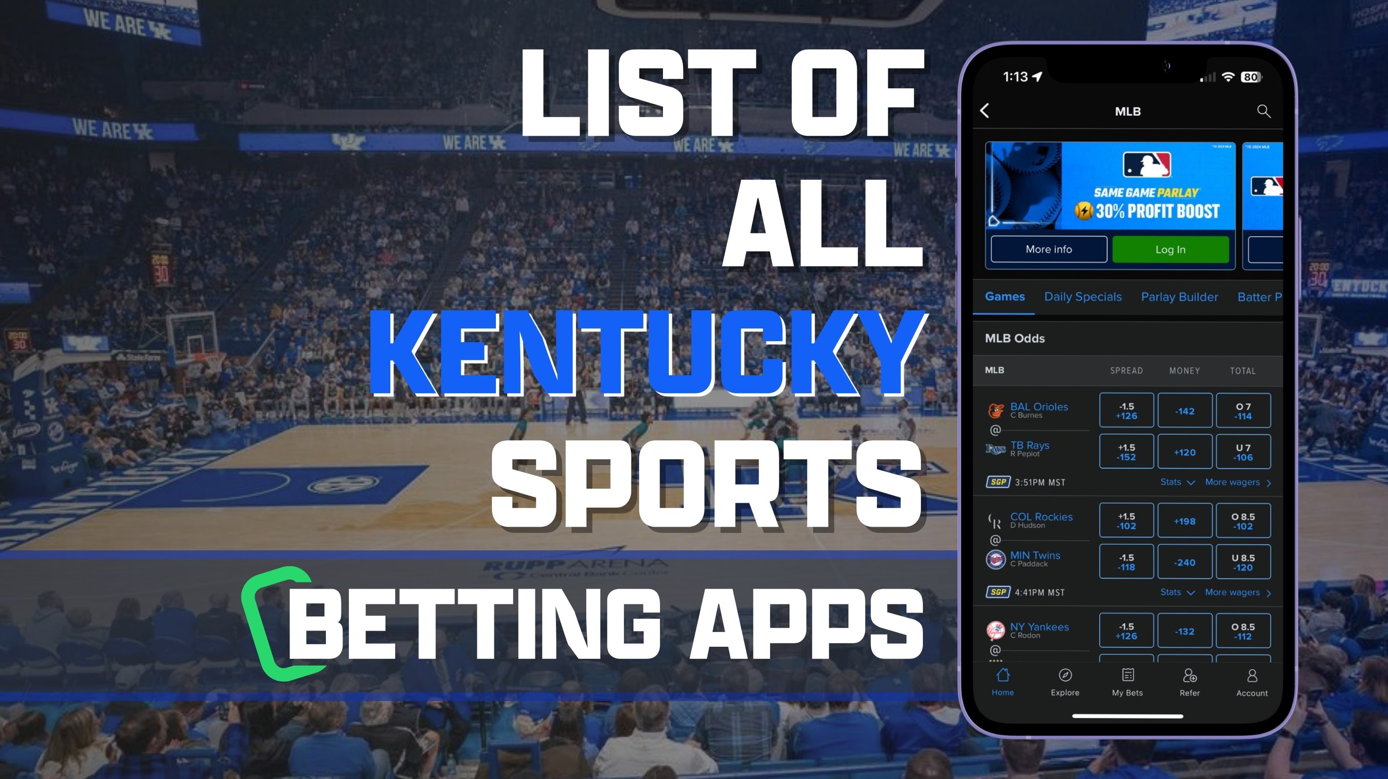 List of All Kentucky Sports Betting Apps