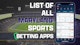 List of All Maryland Sports Betting Apps iPhone Mockup