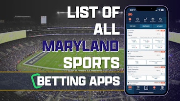 List of All Maryland Sports Betting Apps iPhone Mockup