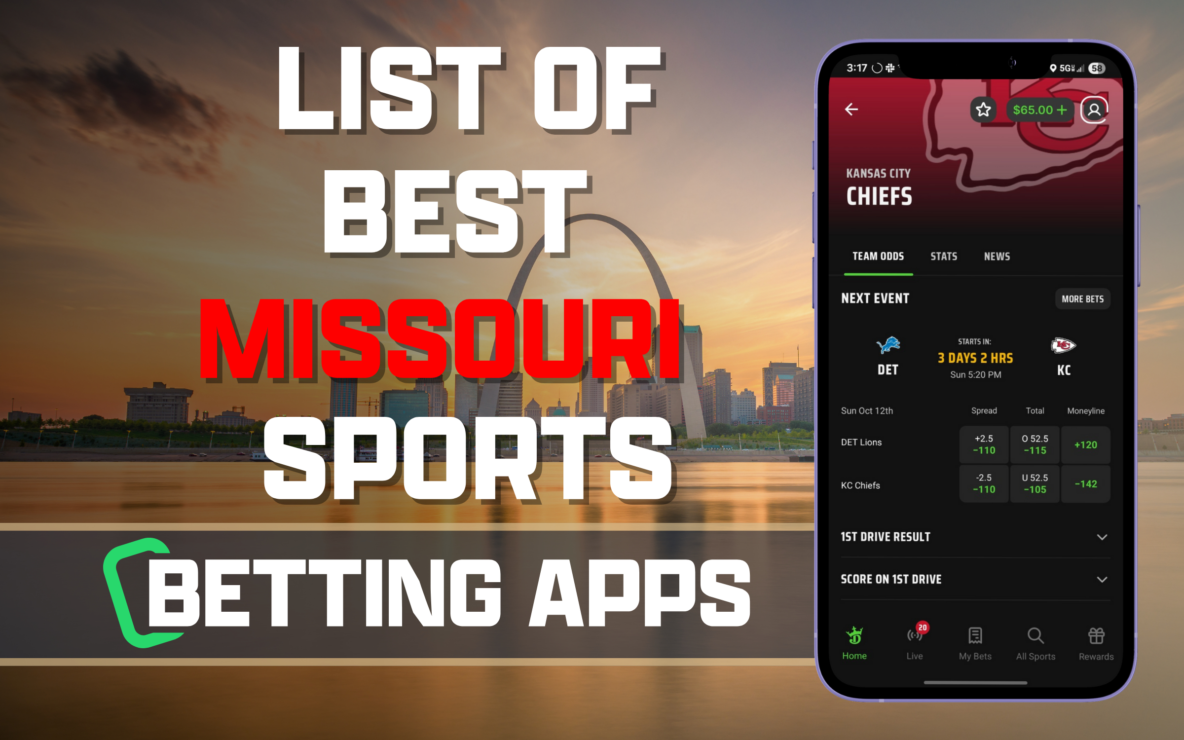 List of All Missouri Sports Betting Apps