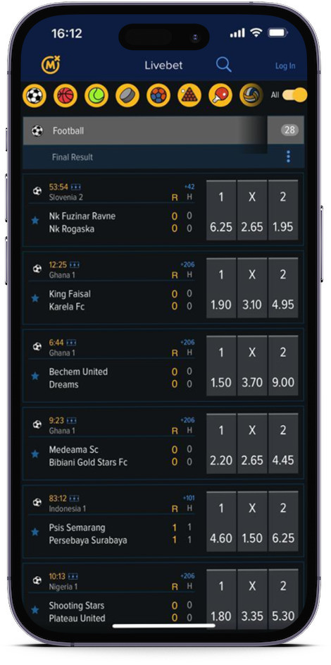 Mozzartbet Live Betting