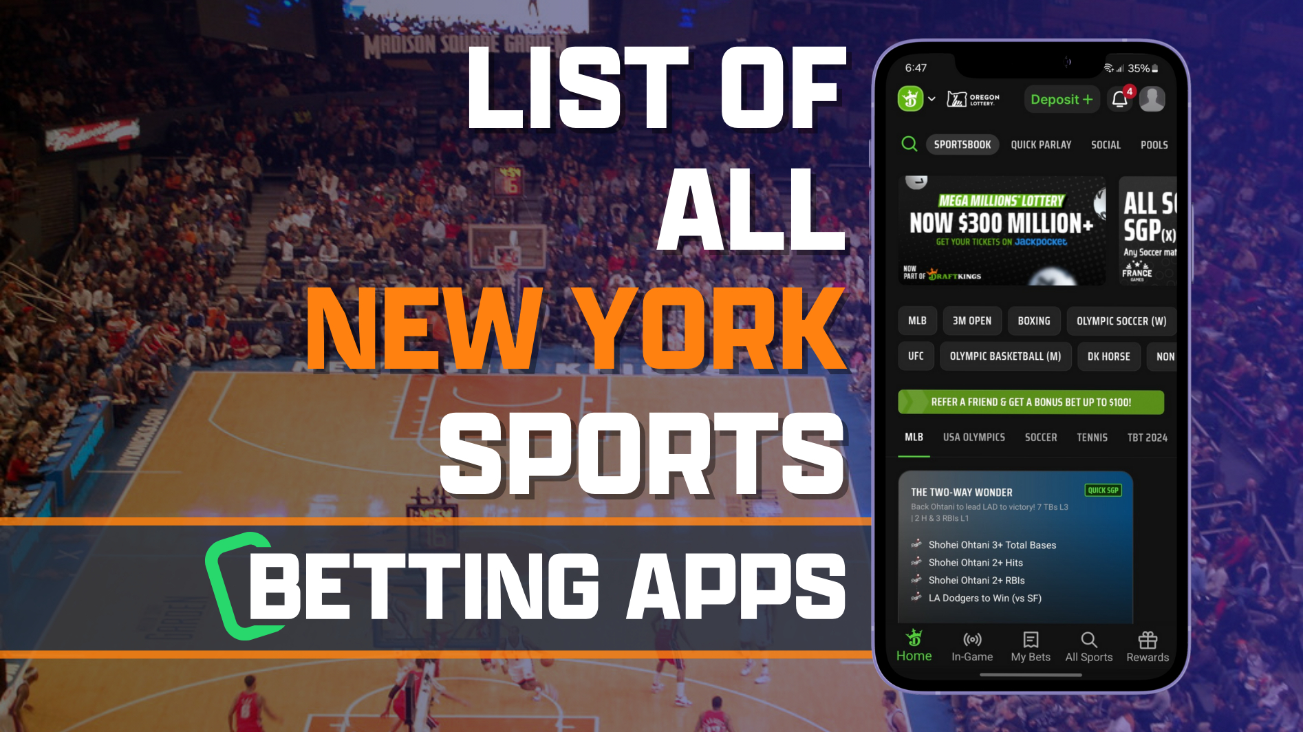 List of All New York Sports Betting Apps