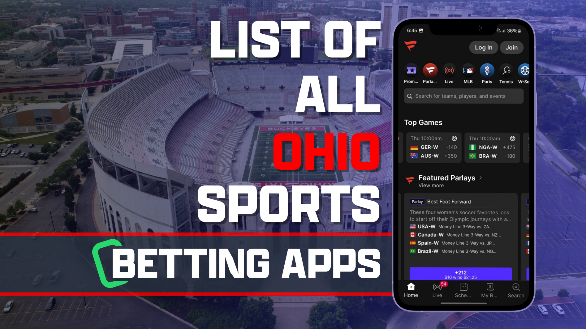 List of All Ohio Sports Betting Apps