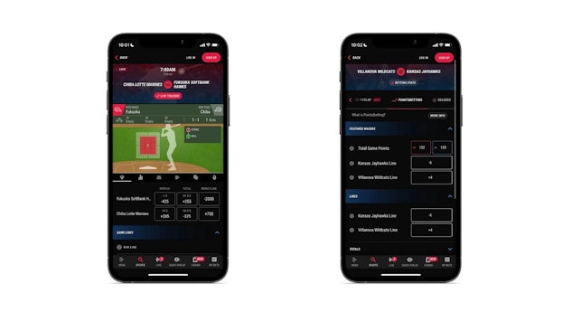 PointsBet Betting Features -live and pointsbetting