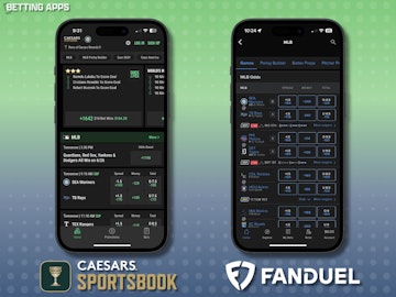 Caesars and FanDuel Sportsbooks odds boost betting mock up