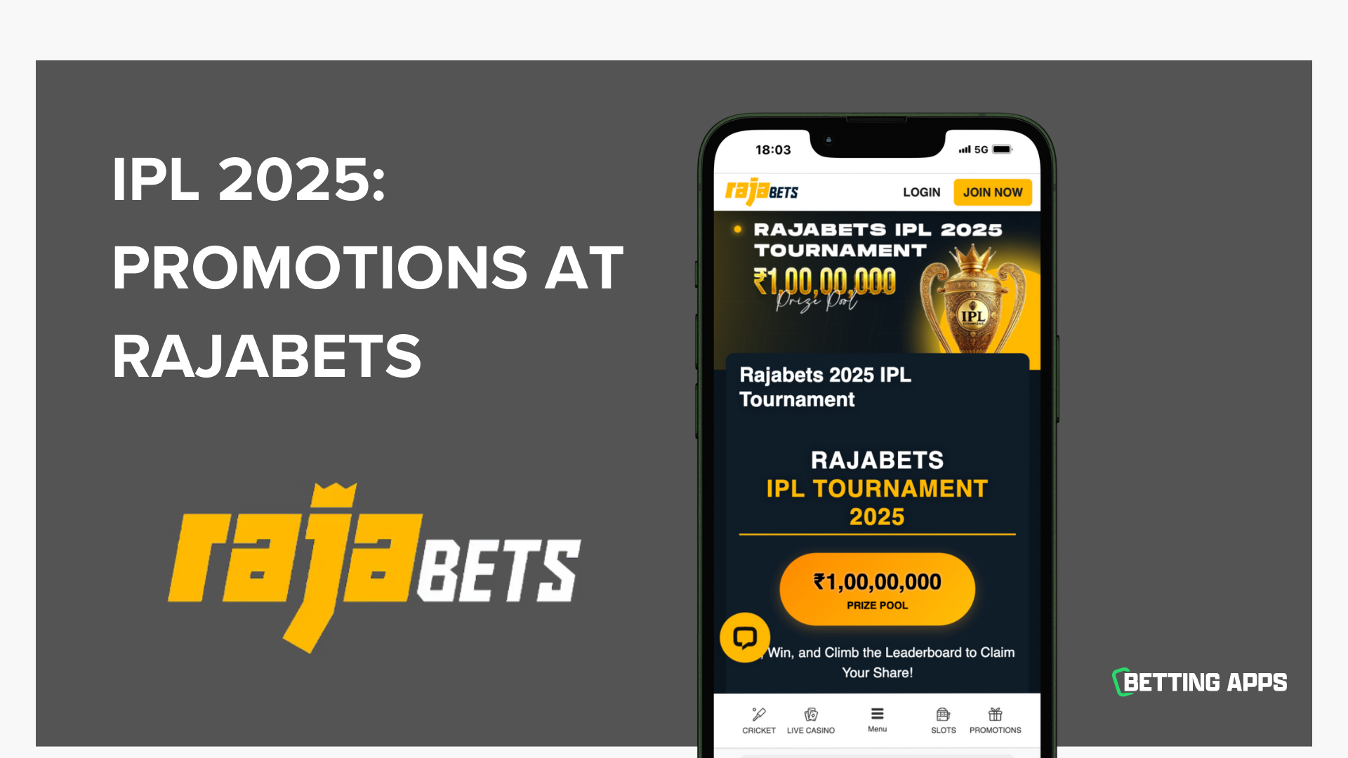 IPL 2025 - Rajabets IPL Tournament Promotion