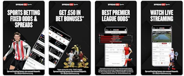 Screenshot showing a preview of the Spreadex app in Google Play Store