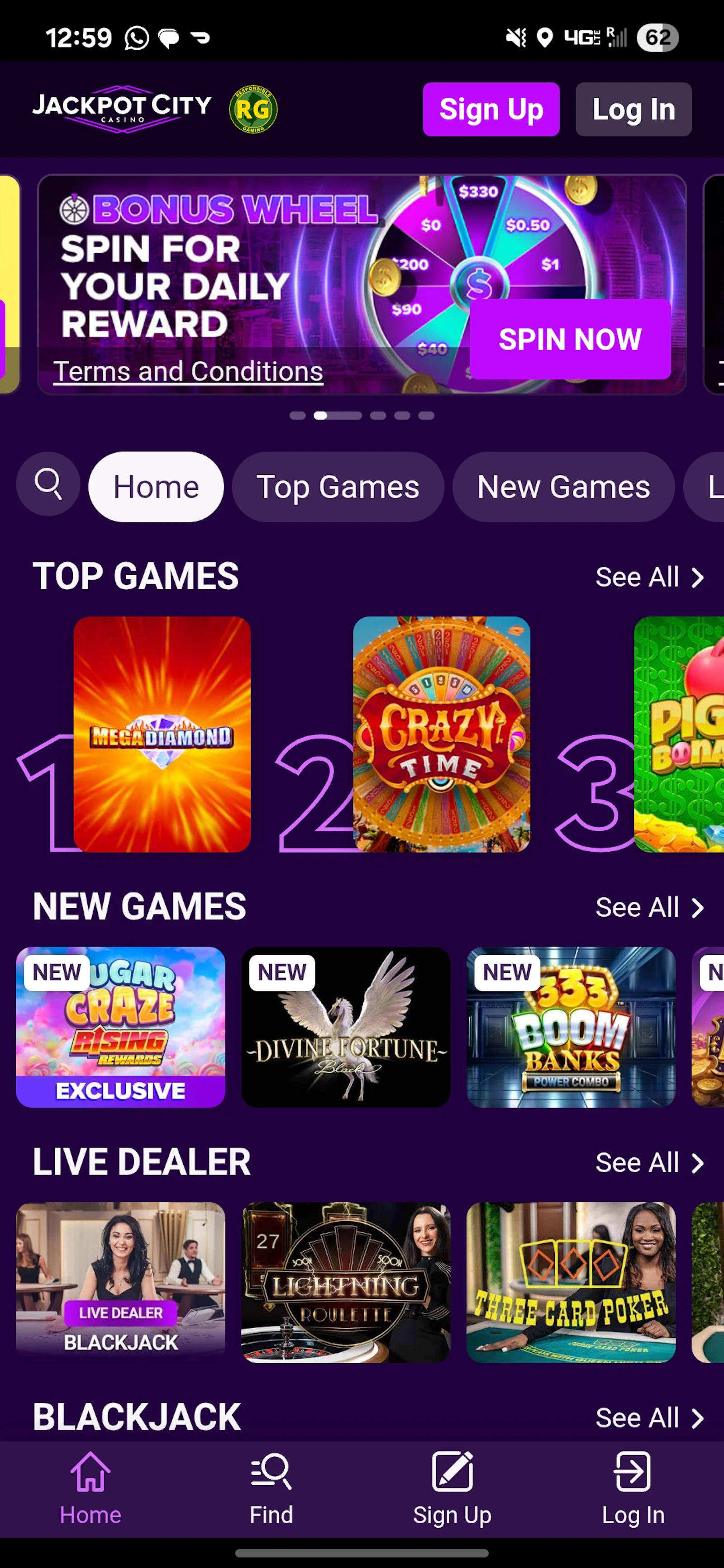 Jackpot City Casino Popular Games