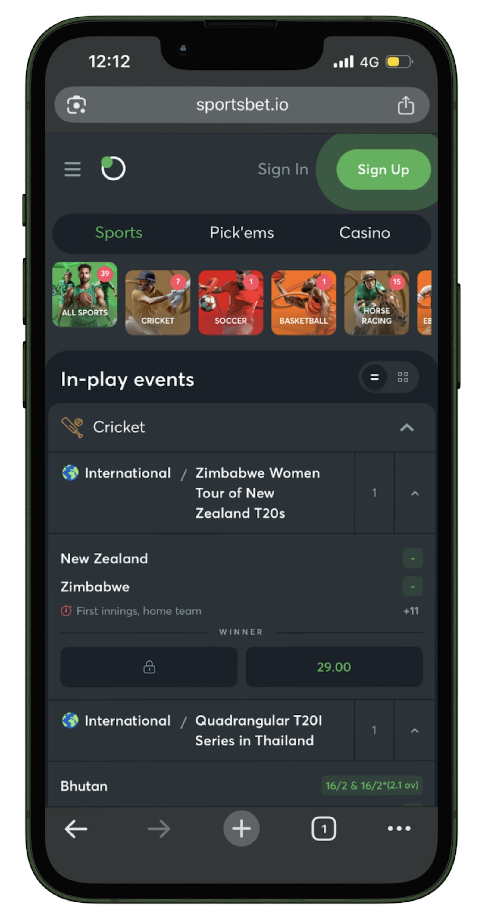 Sportsbet io Homepage