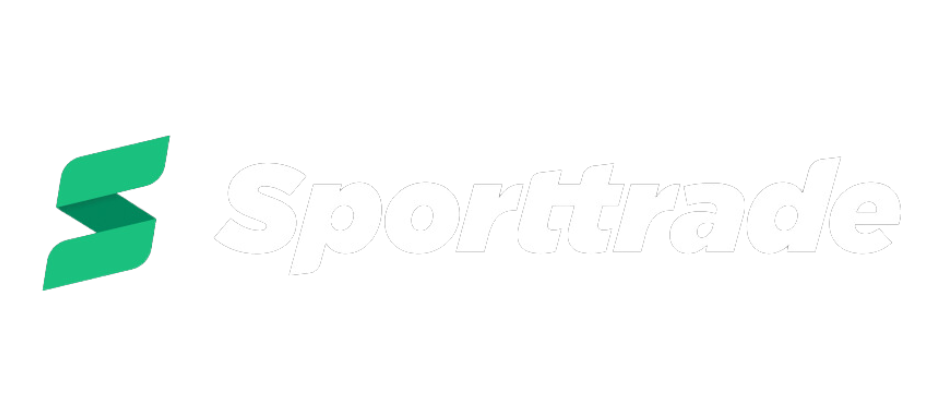 Sporttrade logo white transparent background