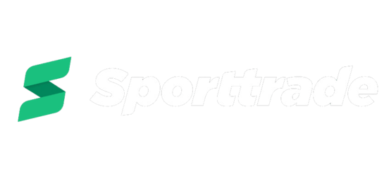 Sporttrade logo white transparent background
