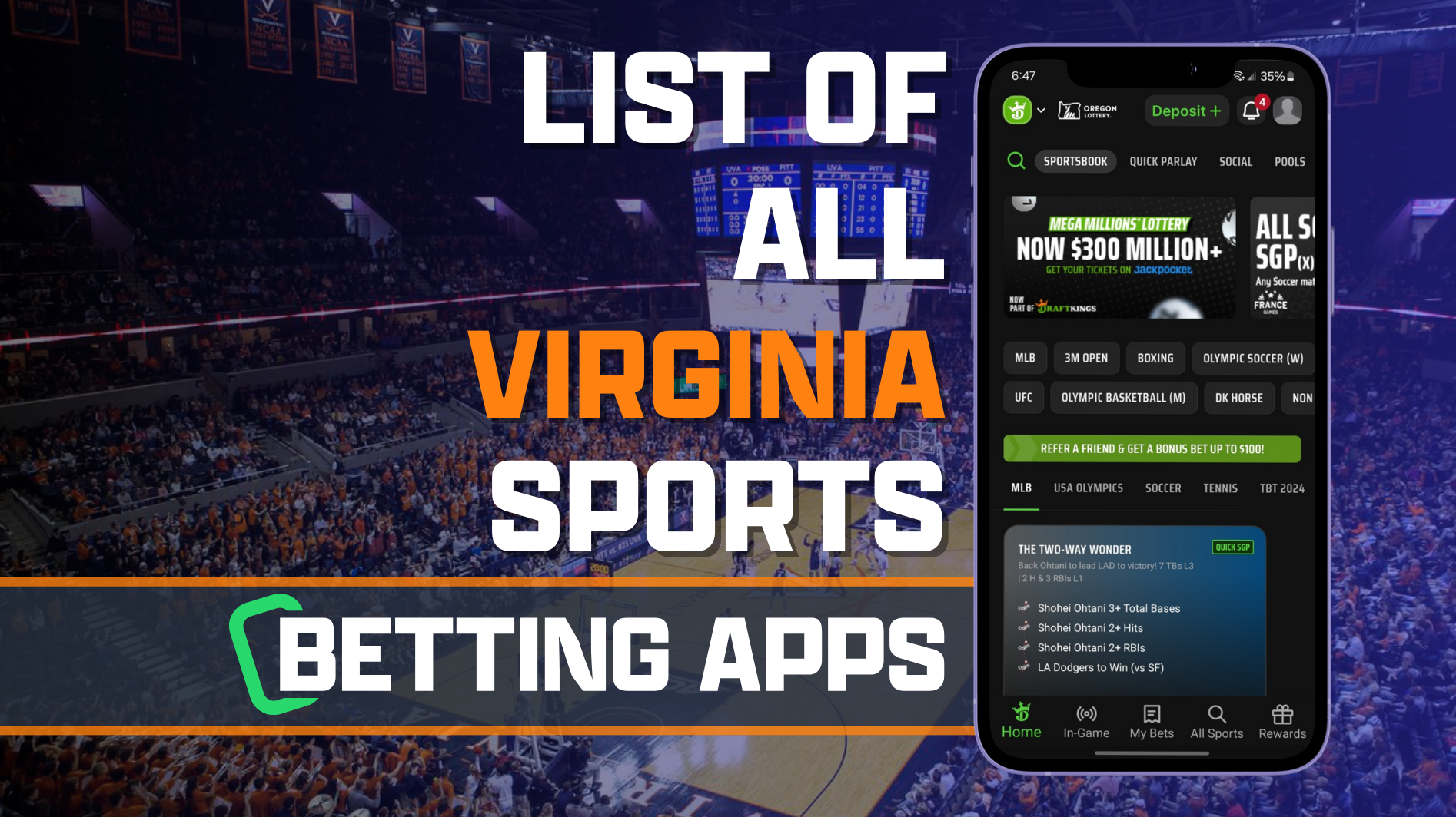 List of All Virginia Sports Betting Apps