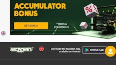 WAZOBET APP ACCUMULATOR BONUS – Get up to 125%