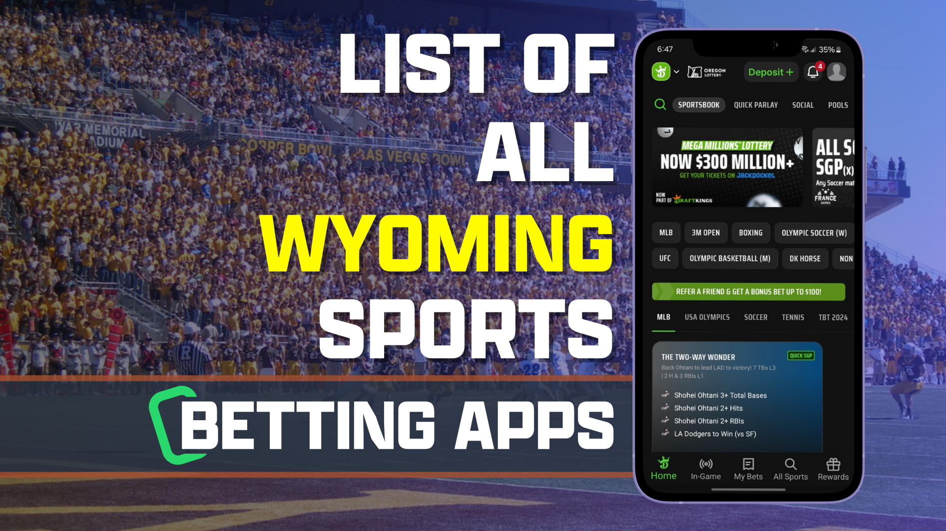 List of All Wyoming Sports Betting Apps