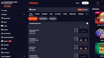 Betano landing page