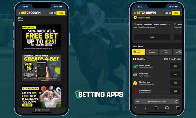 Betgoodwin in app screenshot