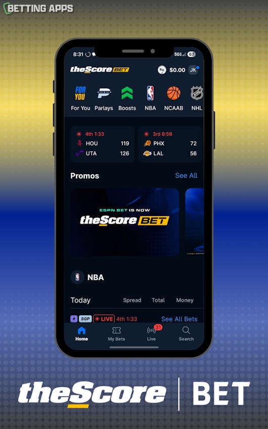 The Score Bet mockup