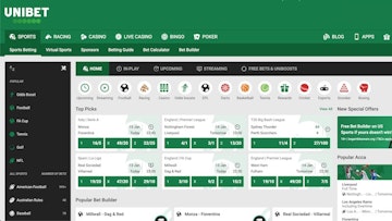 Unibet landing page